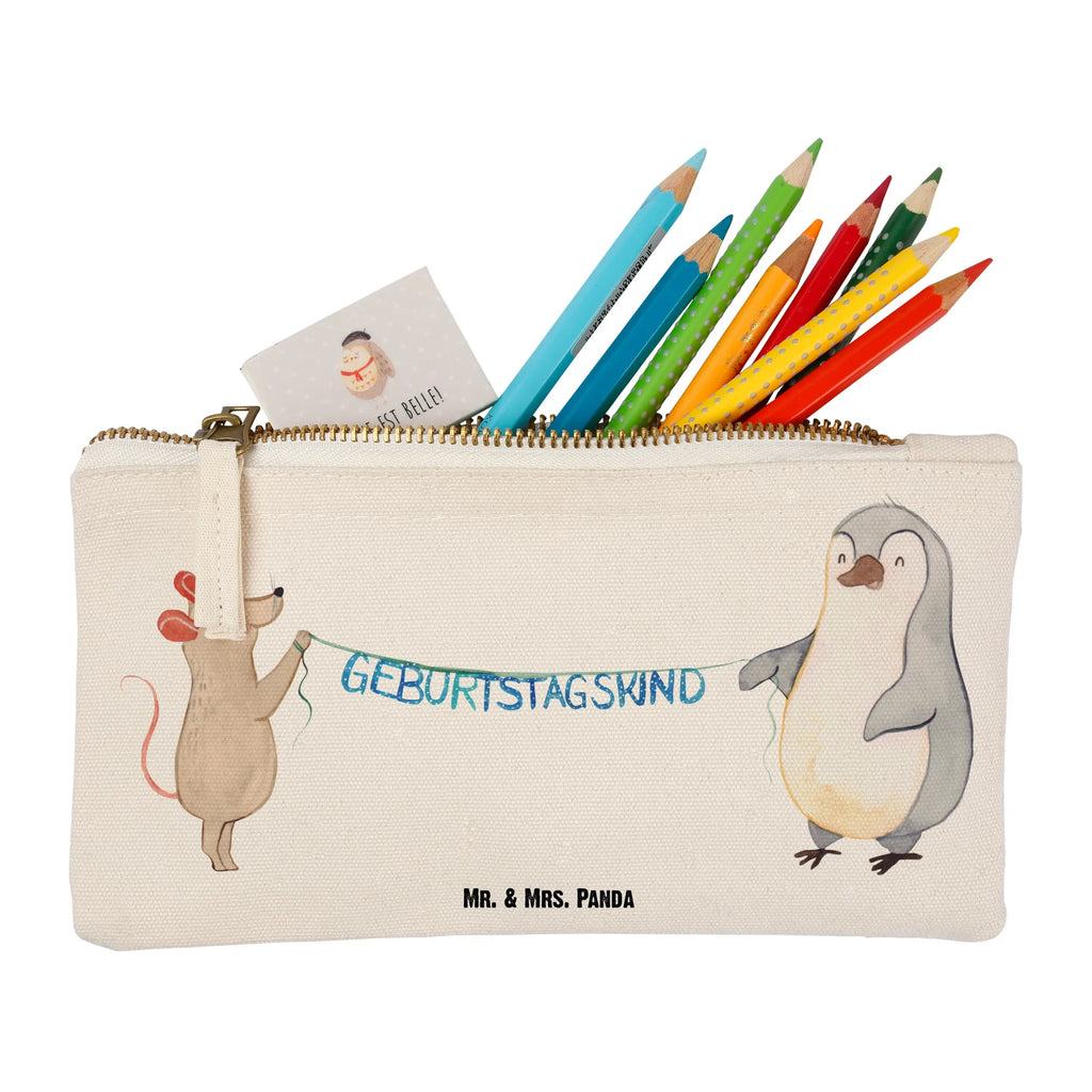 Make-up bag mouse penguin Birthday toiletry bag, Schlampermäppchen, Schminktasche, Kulturbeutel, aufbewahrungsbeutel, pencil case, Schminkbeutel, Waschbeutel, Stiftemäppchen, Mäppchen, Waschtasche, Federmappe, utensilientasche, beauty tasche, Kosmetikbeutel, Kulturtasche, kosmetiktäschchen, Schminktäschchen, Etui, beauty case, Kosmetiktasche, pinsel tasche, aufbewahrungstasche, Geburtstag, Geburtstagsgeschenk, Geschenk, Geburtstage, Maus, Happy Birthday, Geburtstagsfeier, Pinguin