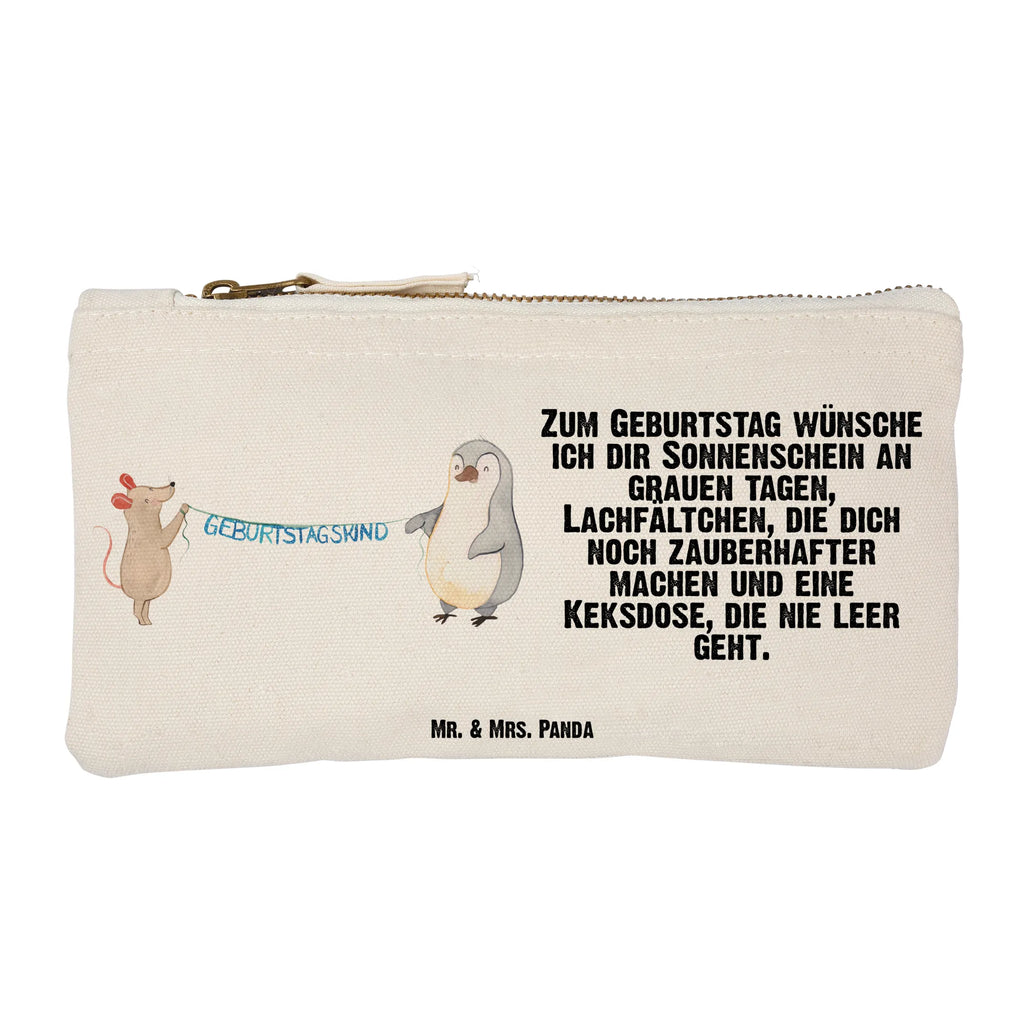 Make-up bag mouse penguin Birthday toiletry bag, Schlampermäppchen, Schminktasche, Kulturbeutel, aufbewahrungsbeutel, pencil case, Schminkbeutel, Waschbeutel, Stiftemäppchen, Mäppchen, Waschtasche, Federmappe, utensilientasche, beauty tasche, Kosmetikbeutel, Kulturtasche, kosmetiktäschchen, Schminktäschchen, Etui, beauty case, Kosmetiktasche, pinsel tasche, aufbewahrungstasche, Geburtstag, Geburtstagsgeschenk, Geschenk, Geburtstage, Maus, Happy Birthday, Geburtstagsfeier, Pinguin