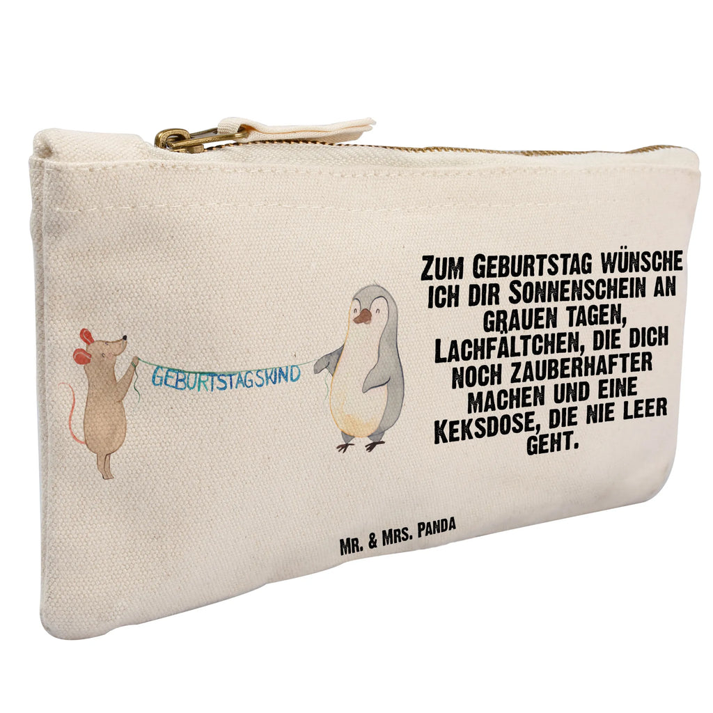 Make-up bag mouse penguin Birthday toiletry bag, Schlampermäppchen, Schminktasche, Kulturbeutel, aufbewahrungsbeutel, pencil case, Schminkbeutel, Waschbeutel, Stiftemäppchen, Mäppchen, Waschtasche, Federmappe, utensilientasche, beauty tasche, Kosmetikbeutel, Kulturtasche, kosmetiktäschchen, Schminktäschchen, Etui, beauty case, Kosmetiktasche, pinsel tasche, aufbewahrungstasche, Geburtstag, Geburtstagsgeschenk, Geschenk, Geburtstage, Maus, Happy Birthday, Geburtstagsfeier, Pinguin