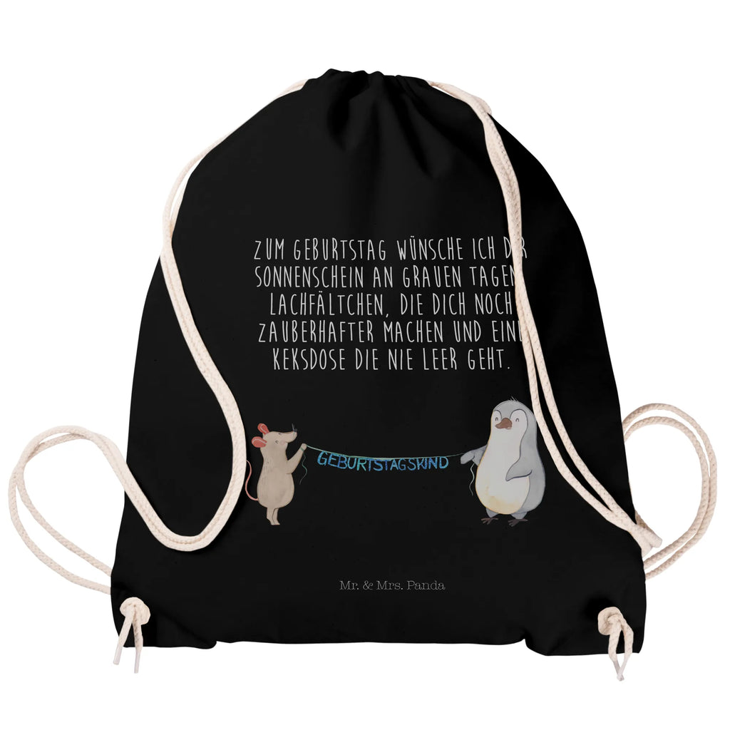 Drawstring bag mouse penguin Birthday jute bag, carrier bag, gym bag, hipster, sports bag, bag, Birthday, celebration, party, birthday party, friends, family, birthday wish, birthday present, birthday cards, 18th birthday, 30th birthday, 40th, 50th, 60th, 70th, 80th, 90th, 90th., gift ideas, gifts for girlfriend, boyfriend, mom, dad, brother, sister, congratulations, funny, sayings, 1 year, money gifts, guest gifts, gifts online, gift basket, special gifts, unusual gifts, extraordinary gifts, gift package, original gifts, gift items, special birthday gifts, Happy Birthday, Birthday party, Penguin, Birthday present, Present, Mouse