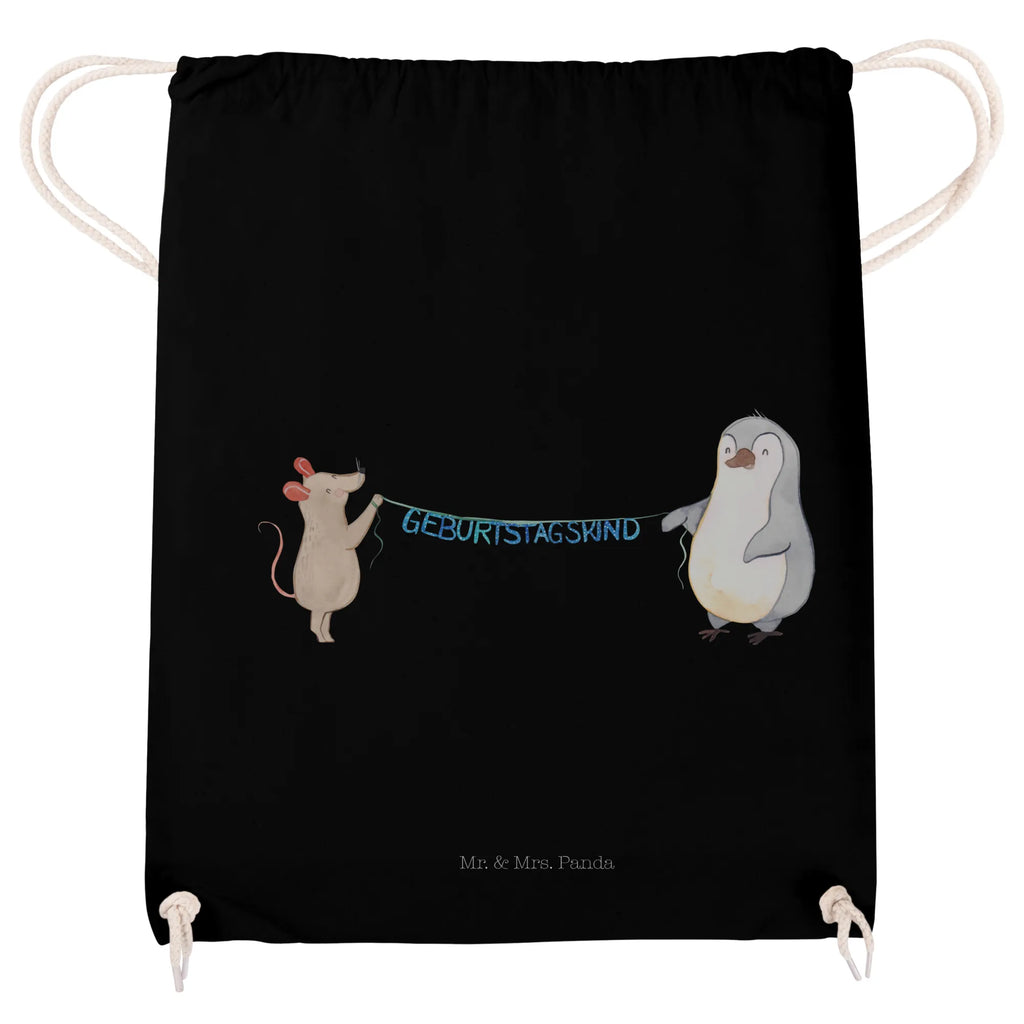 Drawstring bag mouse penguin Birthday jute bag, carrier bag, gym bag, hipster, sports bag, bag, Birthday, celebration, party, birthday party, friends, family, birthday wish, birthday present, birthday cards, 18th birthday, 30th birthday, 40th, 50th, 60th, 70th, 80th, 90th, 90th., gift ideas, gifts for girlfriend, boyfriend, mom, dad, brother, sister, congratulations, funny, sayings, 1 year, money gifts, guest gifts, gifts online, gift basket, special gifts, unusual gifts, extraordinary gifts, gift package, original gifts, gift items, special birthday gifts, Happy Birthday, Birthday party, Penguin, Birthday present, Present, Mouse