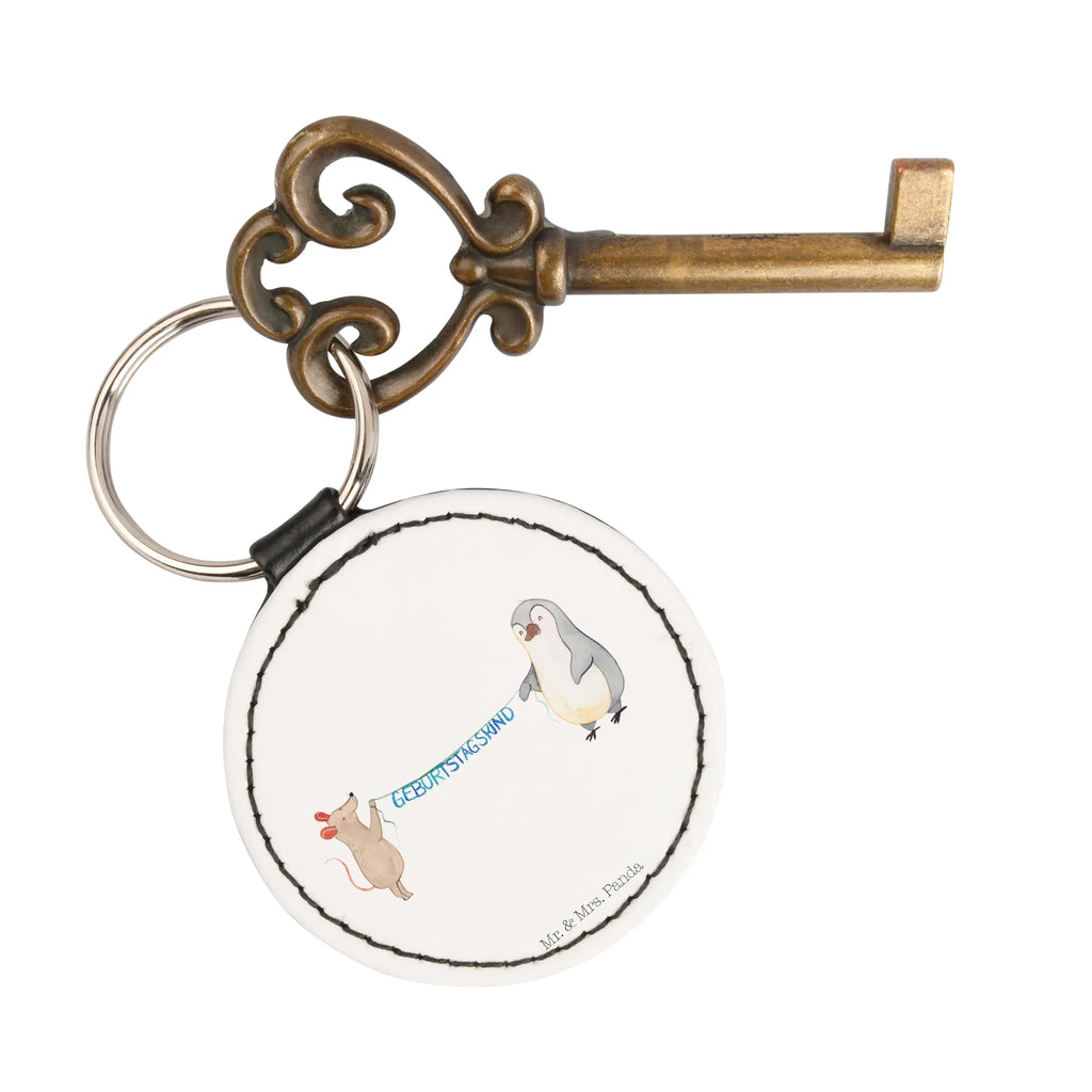 Round key ring mouse penguin Birthday keychain, lucky charm, bag pendant, key ring, pendant, Birthday, celebration, party, birthday party, friends, family, birthday wish, birthday present, birthday cards, 18th birthday, 30th birthday, 40th, 50th, 60th, 70th, 80th, 90th, 90th., gift ideas, gifts for girlfriend, boyfriend, mom, dad, brother, sister, congratulations, funny, sayings, 1 year, money gifts, guest gifts, gifts online, gift basket, special gifts, unusual gifts, extraordinary gifts, gift package, original gifts, gift items, special birthday gifts, Happy Birthday, Birthday party, Present, Penguin, Birthday present, Mouse