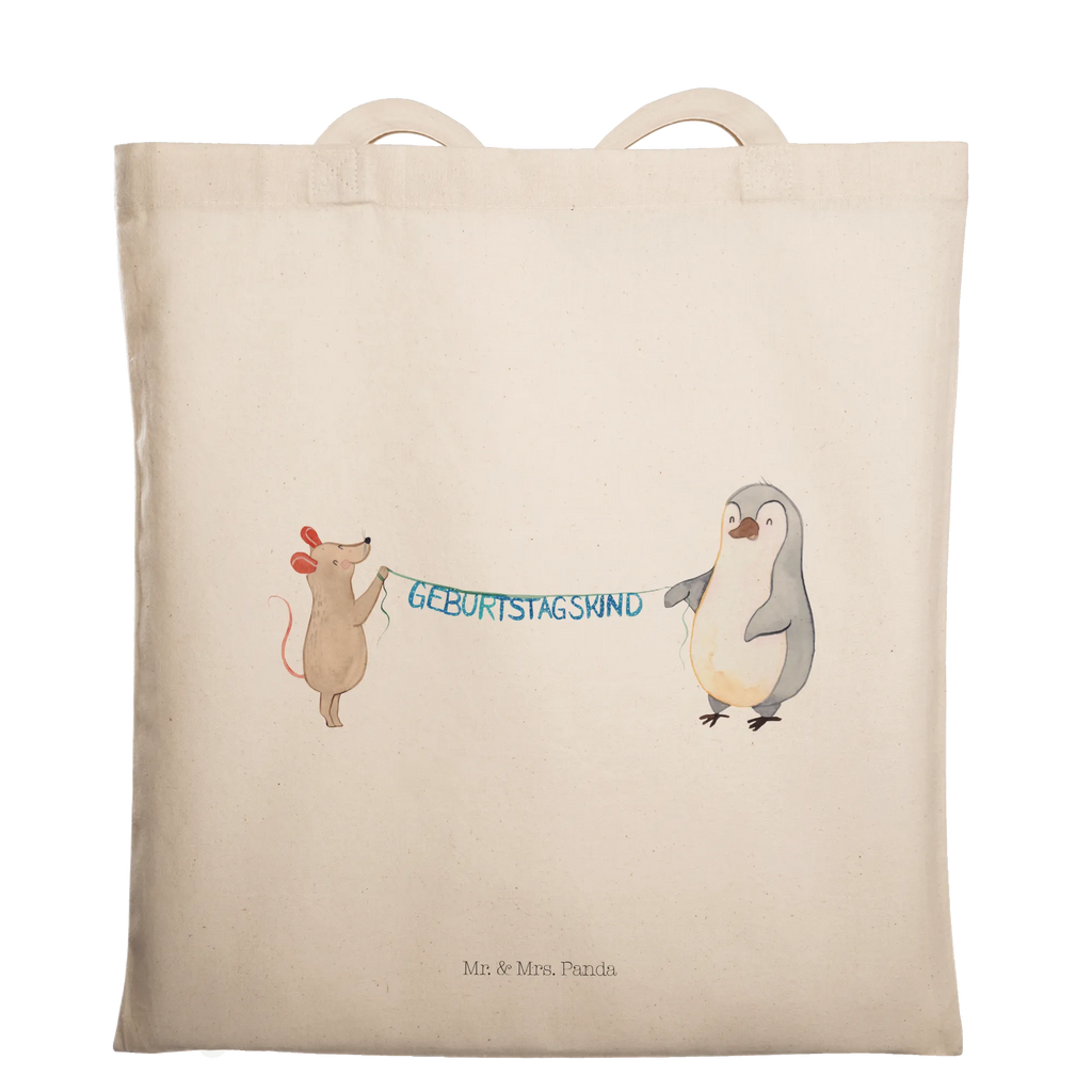 Torba Mysz Pingwin urodziny Jutetasche, Beuteltasche, Einkaufstasche, Schultertasche, Stofftasche, Beutel, Shopper, Tragetasche, Umhängetasche, Einkaufstüte, Badetasche, Jutebeutel, Stoffbeutel, Tasche, Strandtasche, Laptoptasche, Geburtstag, Geburtstagsgeschenk, Geschenk, Maus, Happy Birthday, Pinguin, Geburtstage, Geburtstagsfeier