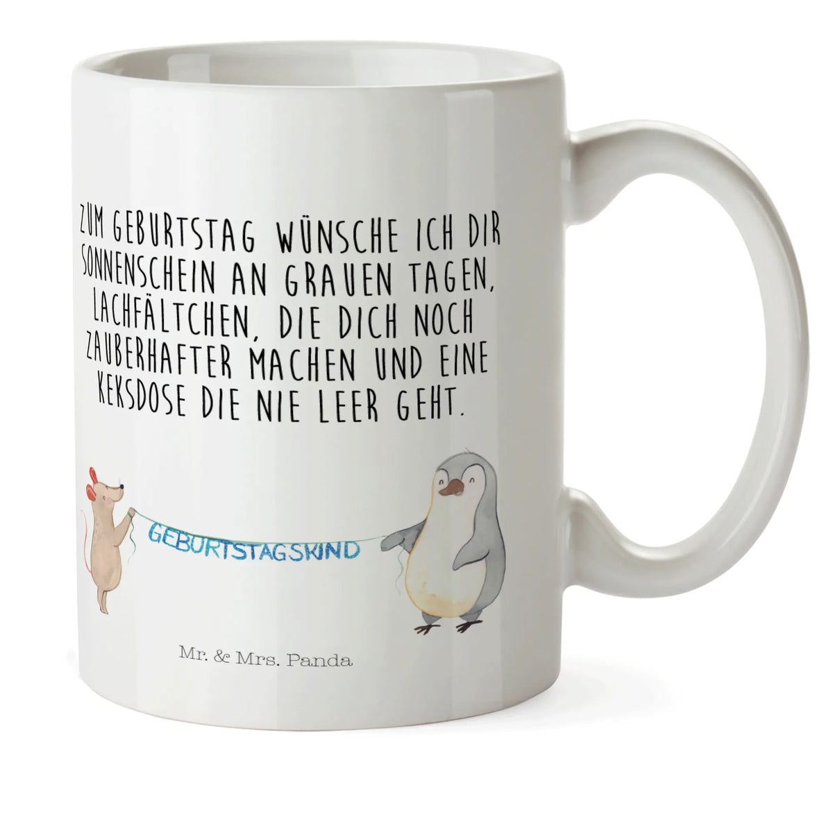 Child's mug mouse penguin Birthday