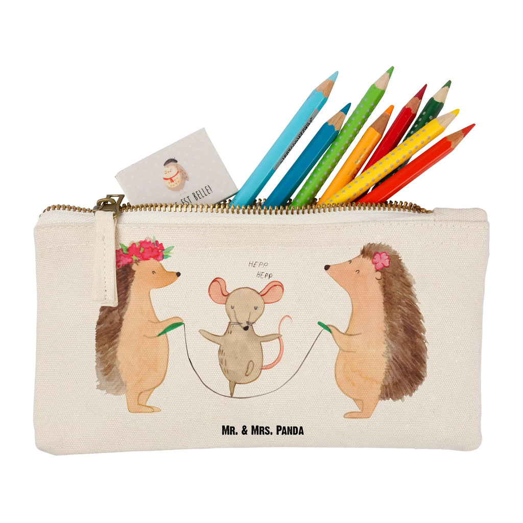 Make-up bag Hedgehog skipping Kosmetikbeutel, Stiftemäppchen, Kulturtasche, Schminktäschchen, Kulturbeutel, Waschtasche, aufbewahrungsbeutel, beauty tasche, Schminktasche, toiletry bag, beauty case, kosmetiktäschchen, Schlampermäppchen, aufbewahrungstasche, Mäppchen, pencil case, Schminkbeutel, Kosmetiktasche, Etui, utensilientasche, Waschbeutel, Federmappe, pinsel tasche, Tiermotive, Tiere, Lustige Sprüche, Gute Laune, Kinder, Seilhüpfen, Maus, Seilspringen, Igel, Kindergarten