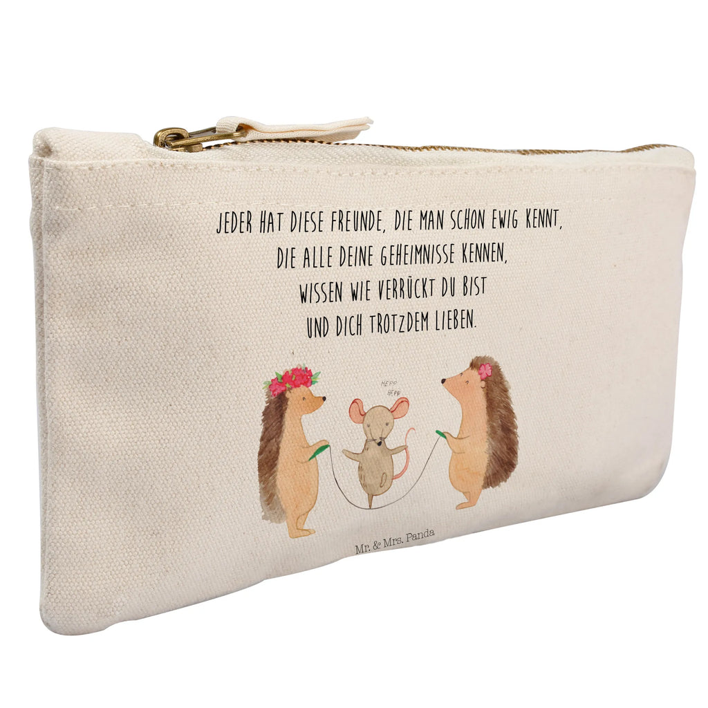 Make-up bag Hedgehog skipping Kosmetikbeutel, Stiftemäppchen, Kulturtasche, Schminktäschchen, Kulturbeutel, Waschtasche, aufbewahrungsbeutel, beauty tasche, Schminktasche, toiletry bag, beauty case, kosmetiktäschchen, Schlampermäppchen, aufbewahrungstasche, Mäppchen, pencil case, Schminkbeutel, Kosmetiktasche, Etui, utensilientasche, Waschbeutel, Federmappe, pinsel tasche, Tiermotive, Tiere, Lustige Sprüche, Gute Laune, Kinder, Seilhüpfen, Maus, Seilspringen, Igel, Kindergarten