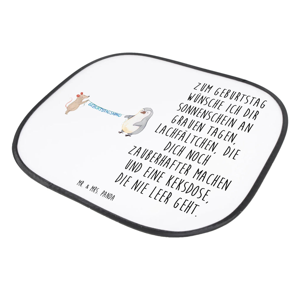 Osłona przeciwsłoneczna do samochodu Mysz Pingwin urodziny Urodziny, prezent urodzinowy, prezent