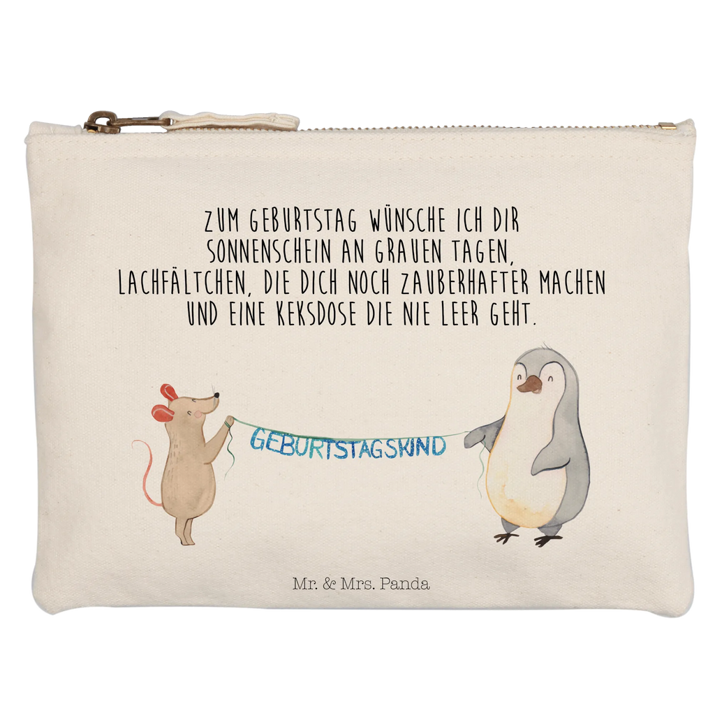 Make-up bag mouse penguin Birthday toiletry bag, Schlampermäppchen, Schminktasche, Kulturbeutel, aufbewahrungsbeutel, pencil case, Schminkbeutel, Waschbeutel, Stiftemäppchen, Mäppchen, Waschtasche, Federmappe, utensilientasche, beauty tasche, Kosmetikbeutel, Kulturtasche, kosmetiktäschchen, Schminktäschchen, Etui, beauty case, Kosmetiktasche, pinsel tasche, aufbewahrungstasche, Geburtstag, Geburtstagsgeschenk, Geschenk, Geburtstage, Maus, Happy Birthday, Geburtstagsfeier, Pinguin
