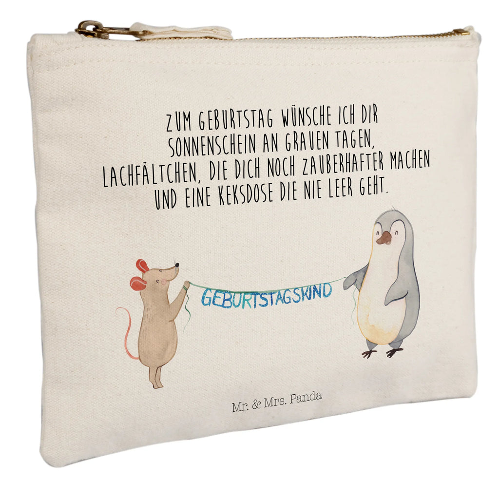 Make-up bag mouse penguin Birthday toiletry bag, Schlampermäppchen, Schminktasche, Kulturbeutel, aufbewahrungsbeutel, pencil case, Schminkbeutel, Waschbeutel, Stiftemäppchen, Mäppchen, Waschtasche, Federmappe, utensilientasche, beauty tasche, Kosmetikbeutel, Kulturtasche, kosmetiktäschchen, Schminktäschchen, Etui, beauty case, Kosmetiktasche, pinsel tasche, aufbewahrungstasche, Geburtstag, Geburtstagsgeschenk, Geschenk, Geburtstage, Maus, Happy Birthday, Geburtstagsfeier, Pinguin