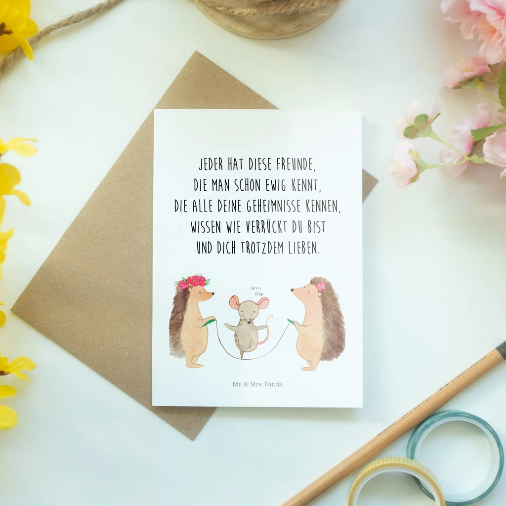 Kartka okolicznościowa jeż Skakanie na skakance hochzeitskarten, weihnachtskarten, Grußkarten, Beileidskarte, osterkarte, firmungskarte, genesungskarte, Grußkarte, Glückwunschkarte, jubiläumskarte, Klappkarte, einladungskarten, glückwunschkarten, valentinstagskarte, vatertagskarte, dankeskarten, neujahrskarte, osterkarten, abiturkarte, spruchkarte, Motivkarte, kommunionskarte, babykarte, Tiere, Tiermotive, Gute Laune, Lustige Sprüche, Igel, Kindergarten, Seilhüpfen, Kinder, Maus, Seilspringen