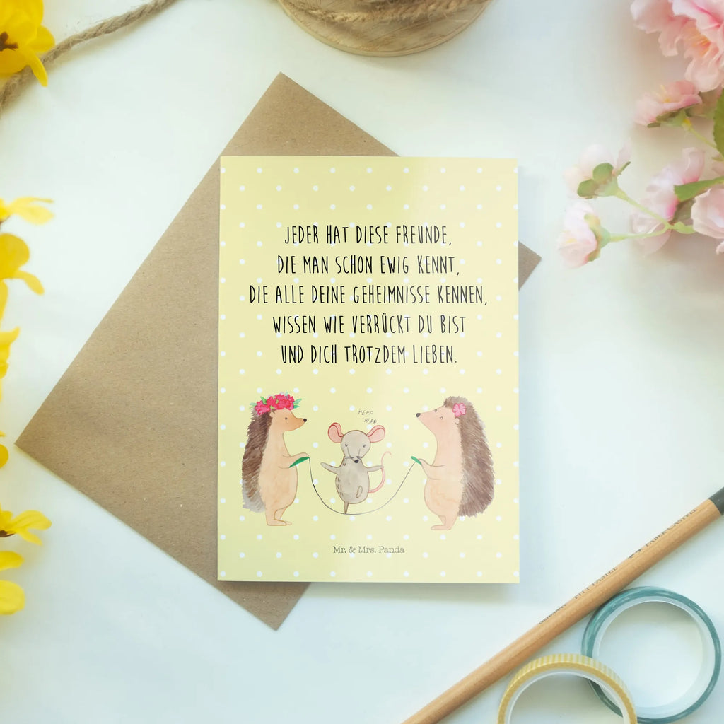 Kartka okolicznościowa jeż Skakanie na skakance hochzeitskarten, weihnachtskarten, Grußkarten, Beileidskarte, osterkarte, firmungskarte, genesungskarte, Grußkarte, Glückwunschkarte, jubiläumskarte, Klappkarte, einladungskarten, glückwunschkarten, valentinstagskarte, vatertagskarte, dankeskarten, neujahrskarte, osterkarten, abiturkarte, spruchkarte, Motivkarte, kommunionskarte, babykarte, Tiere, Tiermotive, Gute Laune, Lustige Sprüche, Igel, Kindergarten, Seilhüpfen, Kinder, Maus, Seilspringen