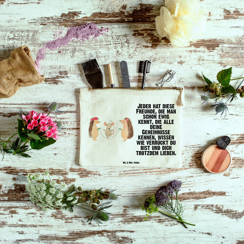 Make-up bag Hedgehog skipping Kosmetikbeutel, Stiftemäppchen, Kulturtasche, Schminktäschchen, Kulturbeutel, Waschtasche, aufbewahrungsbeutel, beauty tasche, Schminktasche, toiletry bag, beauty case, kosmetiktäschchen, Schlampermäppchen, aufbewahrungstasche, Mäppchen, pencil case, Schminkbeutel, Kosmetiktasche, Etui, utensilientasche, Waschbeutel, Federmappe, pinsel tasche, Tiermotive, Tiere, Lustige Sprüche, Gute Laune, Kinder, Seilhüpfen, Maus, Seilspringen, Igel, Kindergarten