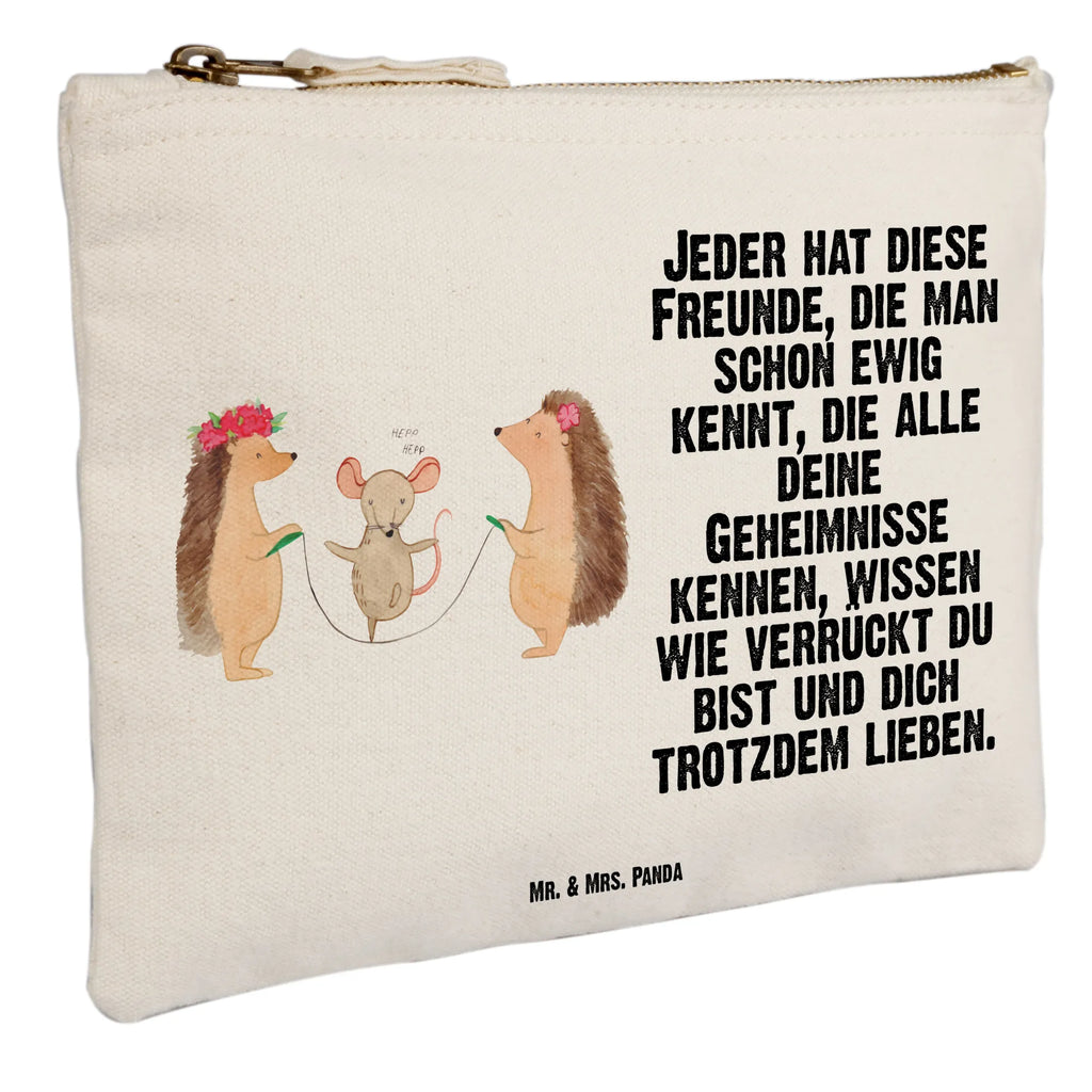 Make-up bag Hedgehog skipping Kosmetikbeutel, Stiftemäppchen, Kulturtasche, Schminktäschchen, Kulturbeutel, Waschtasche, aufbewahrungsbeutel, beauty tasche, Schminktasche, toiletry bag, beauty case, kosmetiktäschchen, Schlampermäppchen, aufbewahrungstasche, Mäppchen, pencil case, Schminkbeutel, Kosmetiktasche, Etui, utensilientasche, Waschbeutel, Federmappe, pinsel tasche, Tiermotive, Tiere, Lustige Sprüche, Gute Laune, Kinder, Seilhüpfen, Maus, Seilspringen, Igel, Kindergarten