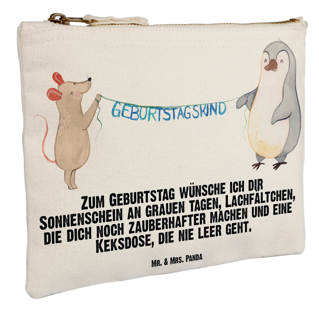 Make-up bag mouse penguin Birthday toiletry bag, Schlampermäppchen, Schminktasche, Kulturbeutel, aufbewahrungsbeutel, pencil case, Schminkbeutel, Waschbeutel, Stiftemäppchen, Mäppchen, Waschtasche, Federmappe, utensilientasche, beauty tasche, Kosmetikbeutel, Kulturtasche, kosmetiktäschchen, Schminktäschchen, Etui, beauty case, Kosmetiktasche, pinsel tasche, aufbewahrungstasche, Geburtstag, Geburtstagsgeschenk, Geschenk, Geburtstage, Maus, Happy Birthday, Geburtstagsfeier, Pinguin