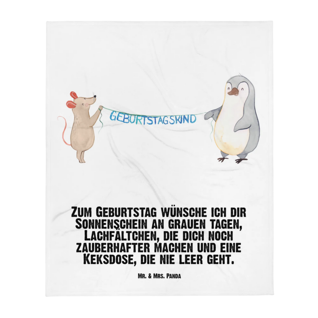 Kocyk dla niemowląt Mysz Pingwin urodziny Geschenk Geburt, Babydecke, Babygeschenk, Krabbeldecke, Babyecke Kuscheldecke, Geburtstag, Geburtstagsgeschenk, Geschenk, Happy Birthday, Maus, Pinguin, Geburtstage, Geburtstagsfeier