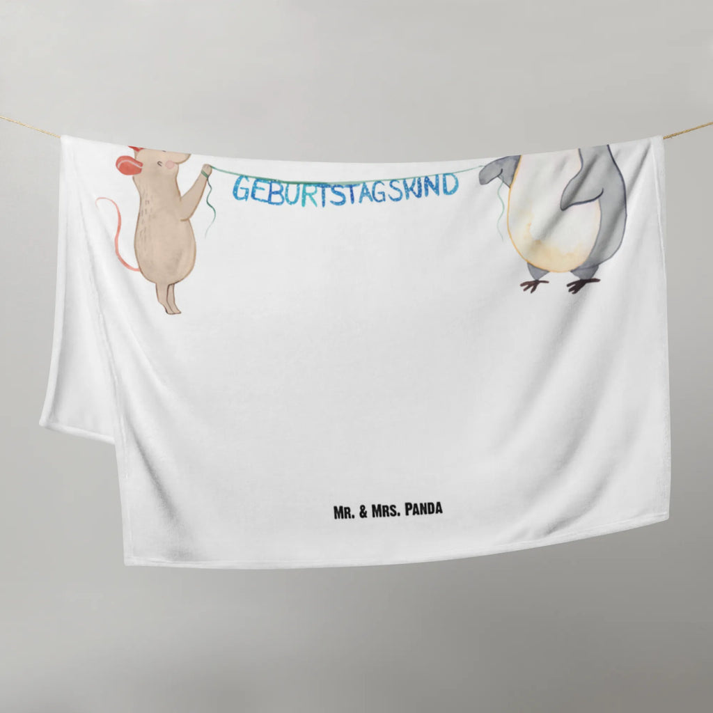 Kocyk dla niemowląt Mysz Pingwin urodziny Geschenk Geburt, Babydecke, Babygeschenk, Krabbeldecke, Babyecke Kuscheldecke, Geburtstag, Geburtstagsgeschenk, Geschenk, Happy Birthday, Maus, Pinguin, Geburtstage, Geburtstagsfeier