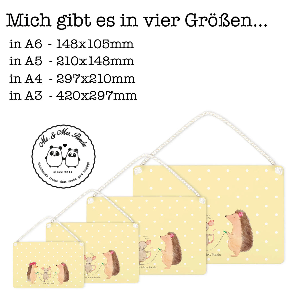 Decorative sign Hedgehog skipping small animals, cute, funny, cute animal motives, hand drawn, small world, funny sayings, good mood, happy, gifts, gift ideas, special gifts, animal lover, card, rope skipping, children, kindergarten, mouse, hedgehog