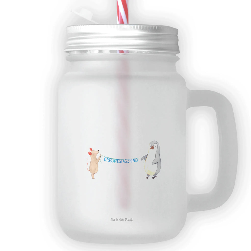 Mason jar drinking glass mouse penguin Birthday preserving glass, summer glass, drinking glass, Mason Jar, cocktail glass, glass, handle glass, Birthday, celebration, party, birthday party, friends, family, birthday wish, birthday present, birthday cards, 18th birthday, 30th birthday, 40th, 50th, 60th, 70th, 80th, 90th, 90th., gift ideas, gifts for girlfriend, boyfriend, mom, dad, brother, sister, congratulations, funny, sayings, 1 year, money gifts, guest gifts, gifts online, gift basket, special gifts, unusual gifts, extraordinary gifts, gift package, original gifts, gift items, special birthday gifts, Birthday present, Present, Mouse, Birthday party, Penguin, Happy Birthday