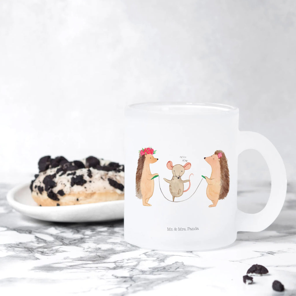 Teetasse Igel Seilhüpfen Becher, Teetasse Glas, Tee Tasse, Teetasse, Teegläser, glastasse, becher für tee, tasse glas, Glasbecher, getränkeglas, Tasse Für Tee, Große Teetasse, Teetasse aus Glas, Glas Teebecher, Tasse, Teeglas, Trinkglas, becher glas, Lustige Sprüche, Tiere, Tiermotive, Gute Laune, Kindergarten, Seilhüpfen, Kinder, Seilspringen, Maus, Igel