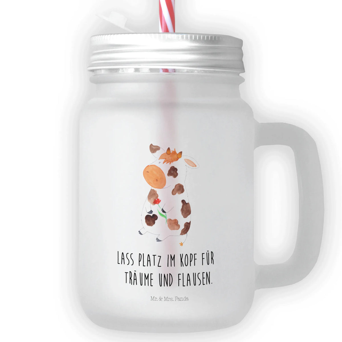 Szklanka Mason Jar Krowa Gospodarstwo, zwierzęta gospodarskie, rolnik, rolniczka