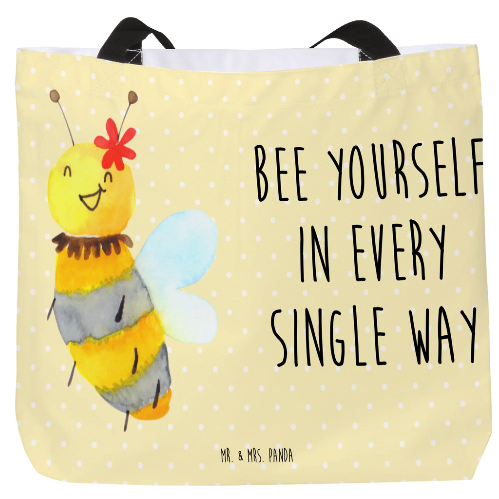 Shopper Biene Blume Alltagstasche, Tasche, Einkaufsbeutel, Shopper, Schultasche, Tragebeutel, Einkaufstasche, Schulbeutel, Beutel, Strandtasche, Freizeittasche, Biene, Wespe, Hummel