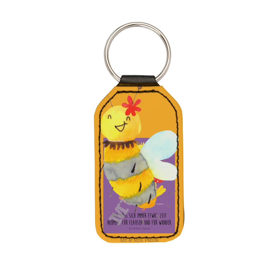 Prostokątny brelok pszczoła kwiat Biedronka, Os, Trzmiel