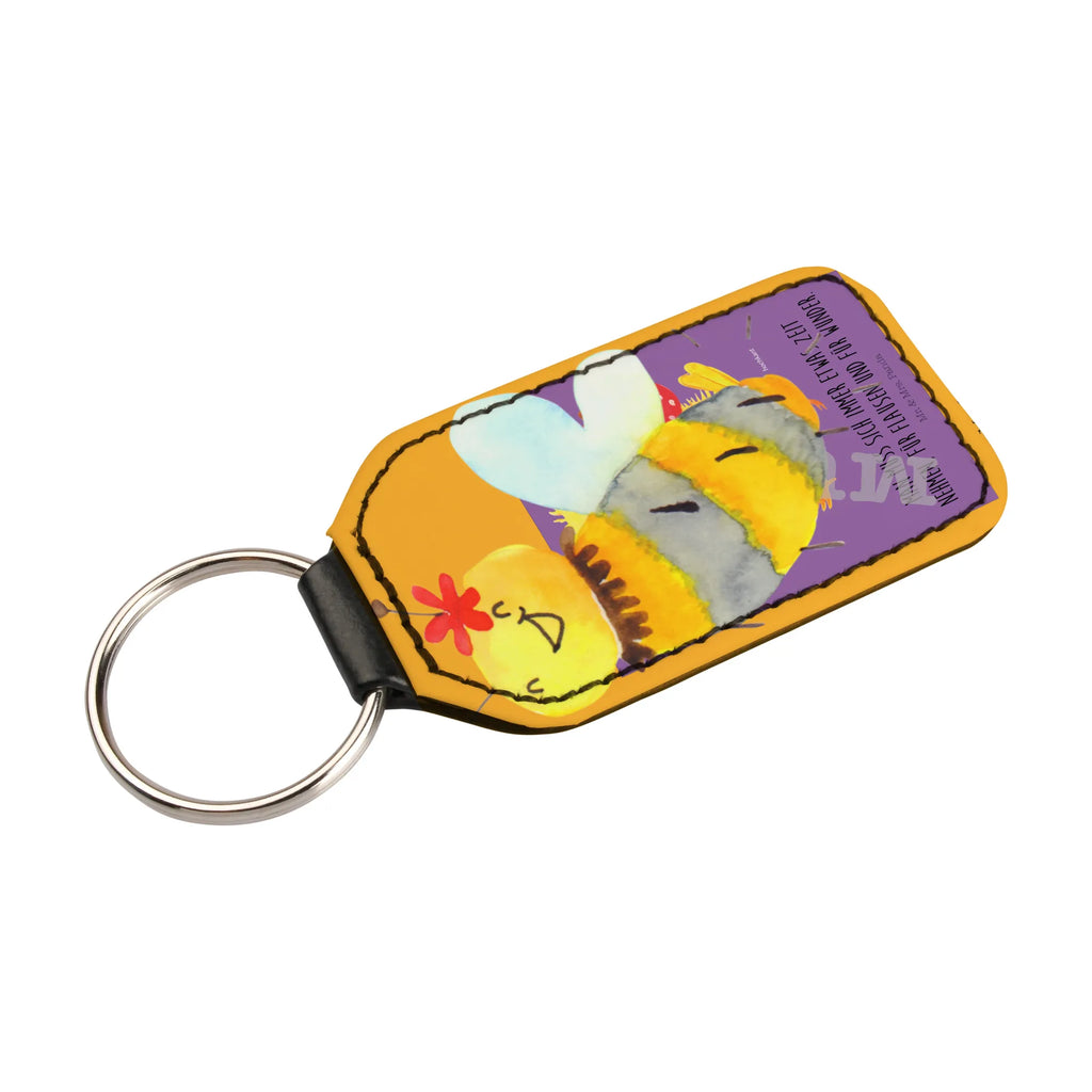 Prostokątny brelok pszczoła kwiat Biedronka, Os, Trzmiel