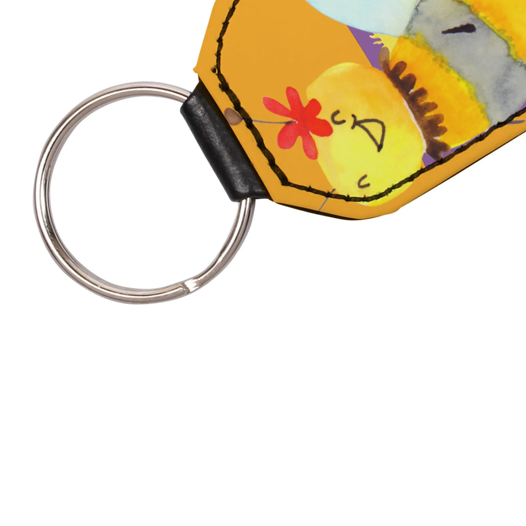 Prostokątny brelok pszczoła kwiat Biedronka, Os, Trzmiel