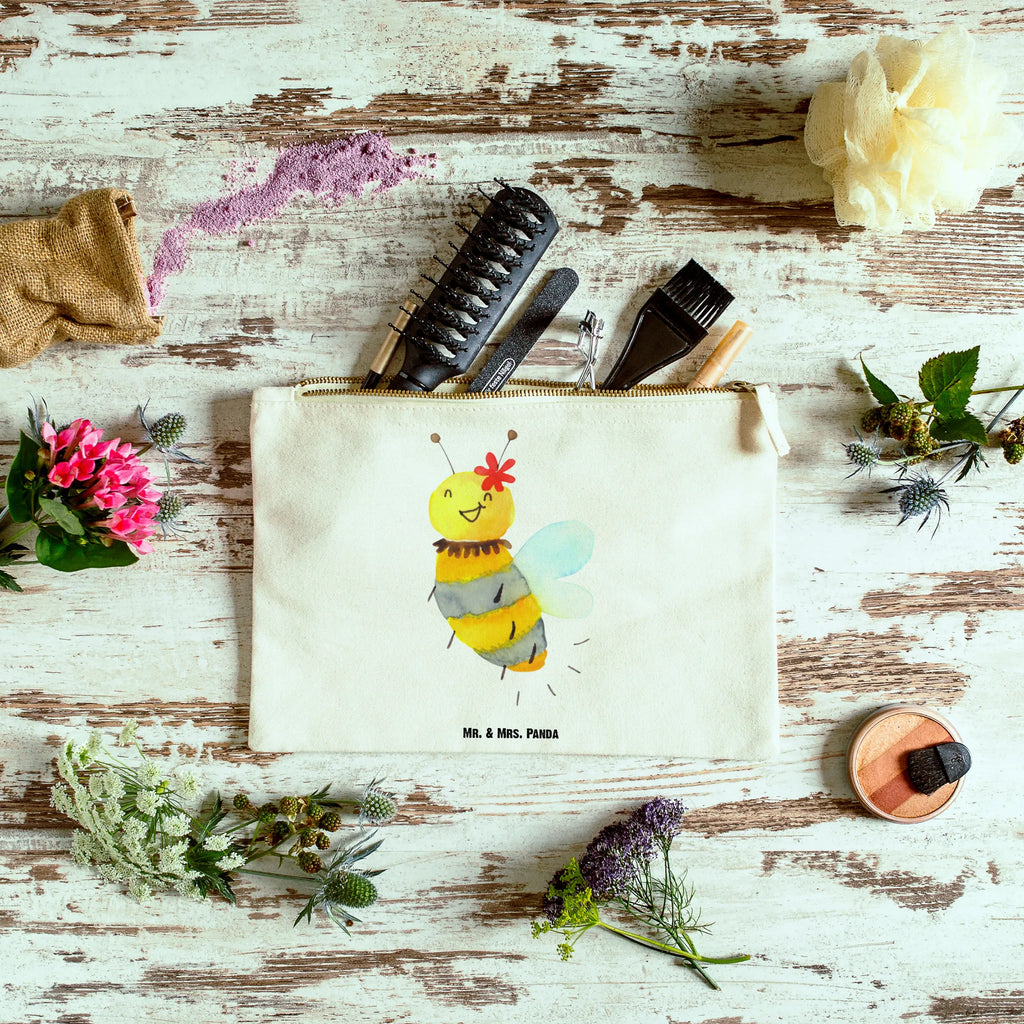 Schminktasche Biene Blume Mäppchen, Schminktäschchen, Kulturbeutel, Schminktasche, beauty tasche, Federmappe, Schminkbeutel, toiletry bag, Stiftemäppchen, Schlampermäppchen, utensilientasche, Kulturtasche, pencil case, Waschbeutel, aufbewahrungstasche, beauty case, Etui, Kosmetiktasche, aufbewahrungsbeutel, pinsel tasche, kosmetiktäschchen, Waschtasche, Kosmetikbeutel, Biene, Hummel, Wespe