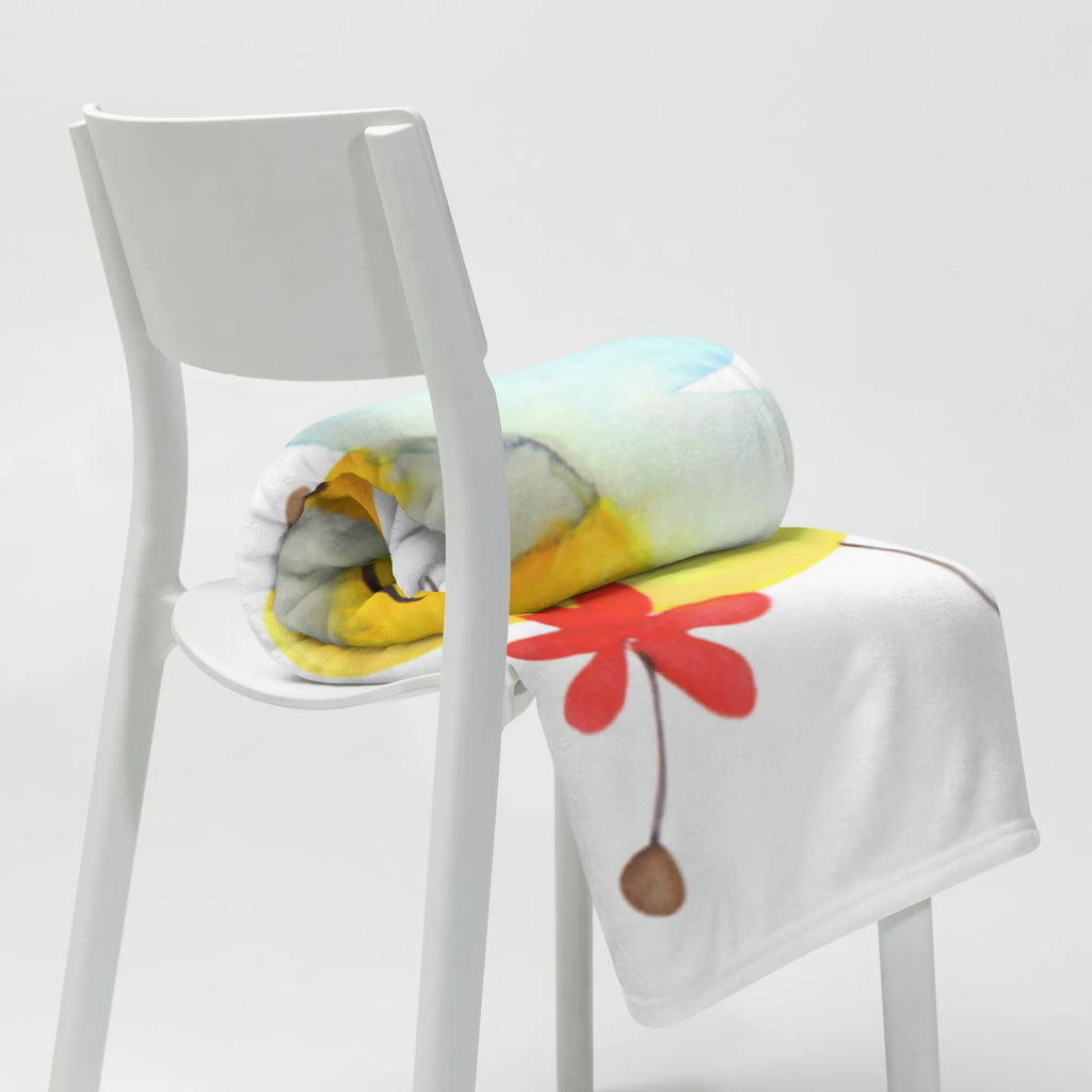 Babydecke Biene Blume Geschenk Geburt, Krabbeldecke, Babygeschenk, Babydecke, Babyecke Kuscheldecke, Biene, Wespe, Hummel