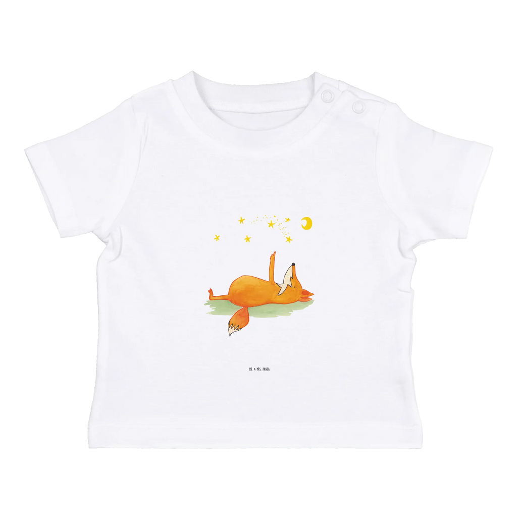 Organic Baby Shirt Fox Stars fox, foxes, forest wildlife, clever as a fox, animal lover, Fox, Romance, words of consolation, Saying beautiful, Saying positive, Always Look on the Bright Side of Life