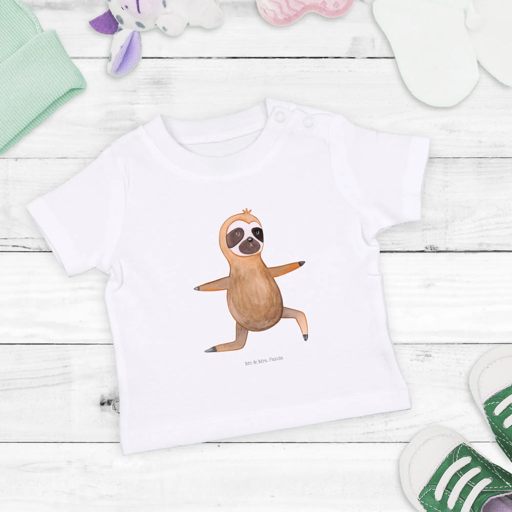 Organic Baby Shirt sloth yoga Sloth, sloth, trend animal, warrior, lazy, yoga exercises, yoga, favorite animal, namaste