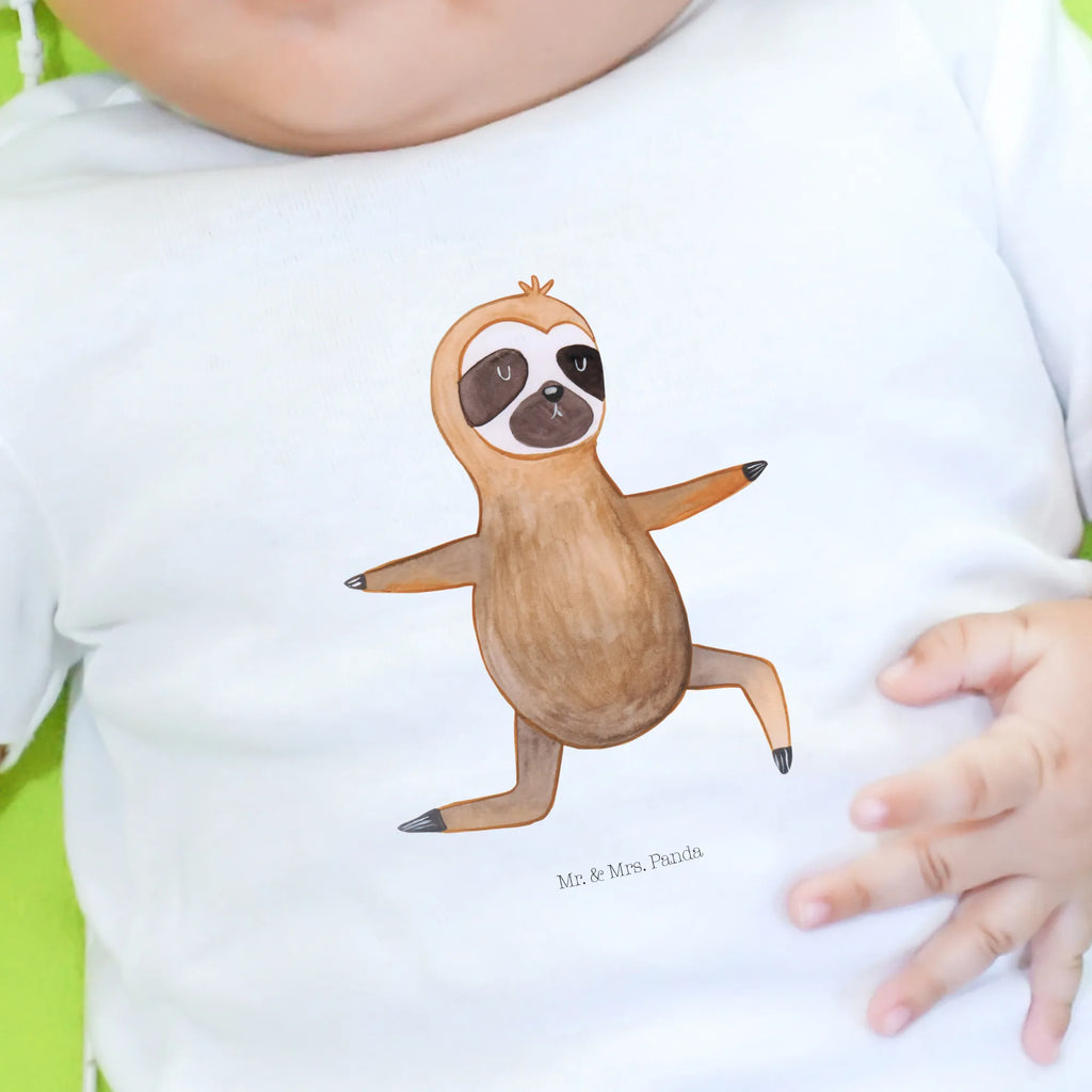 Organic Baby Shirt sloth yoga Sloth, sloth, trend animal, warrior, lazy, yoga exercises, yoga, favorite animal, namaste