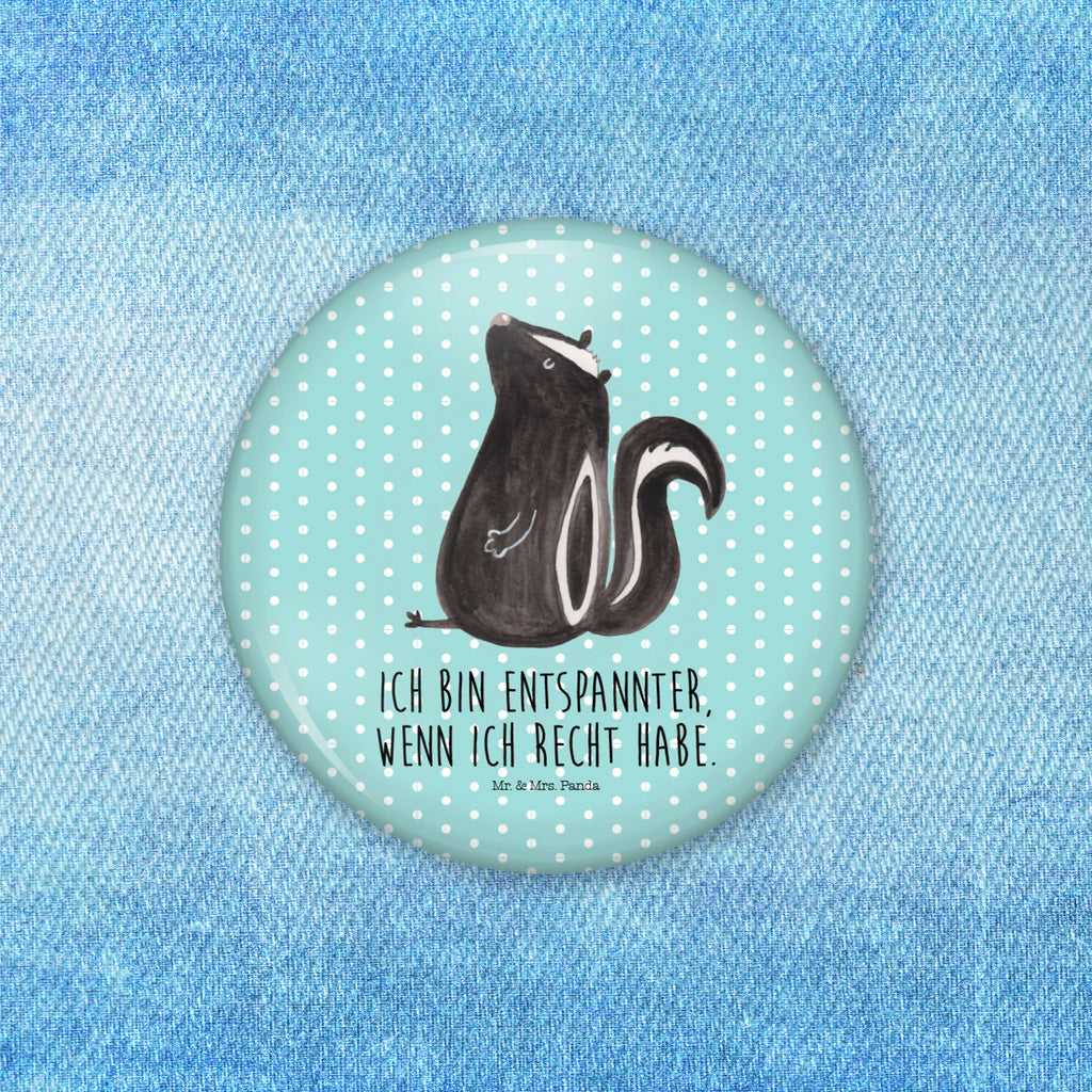 Button skunk Sit Pin, 50mm Button, Button, Lapel Pin, Skunk, office, predator, know-it-all, law, skunk, stinky, slogan, wild animal, stinker