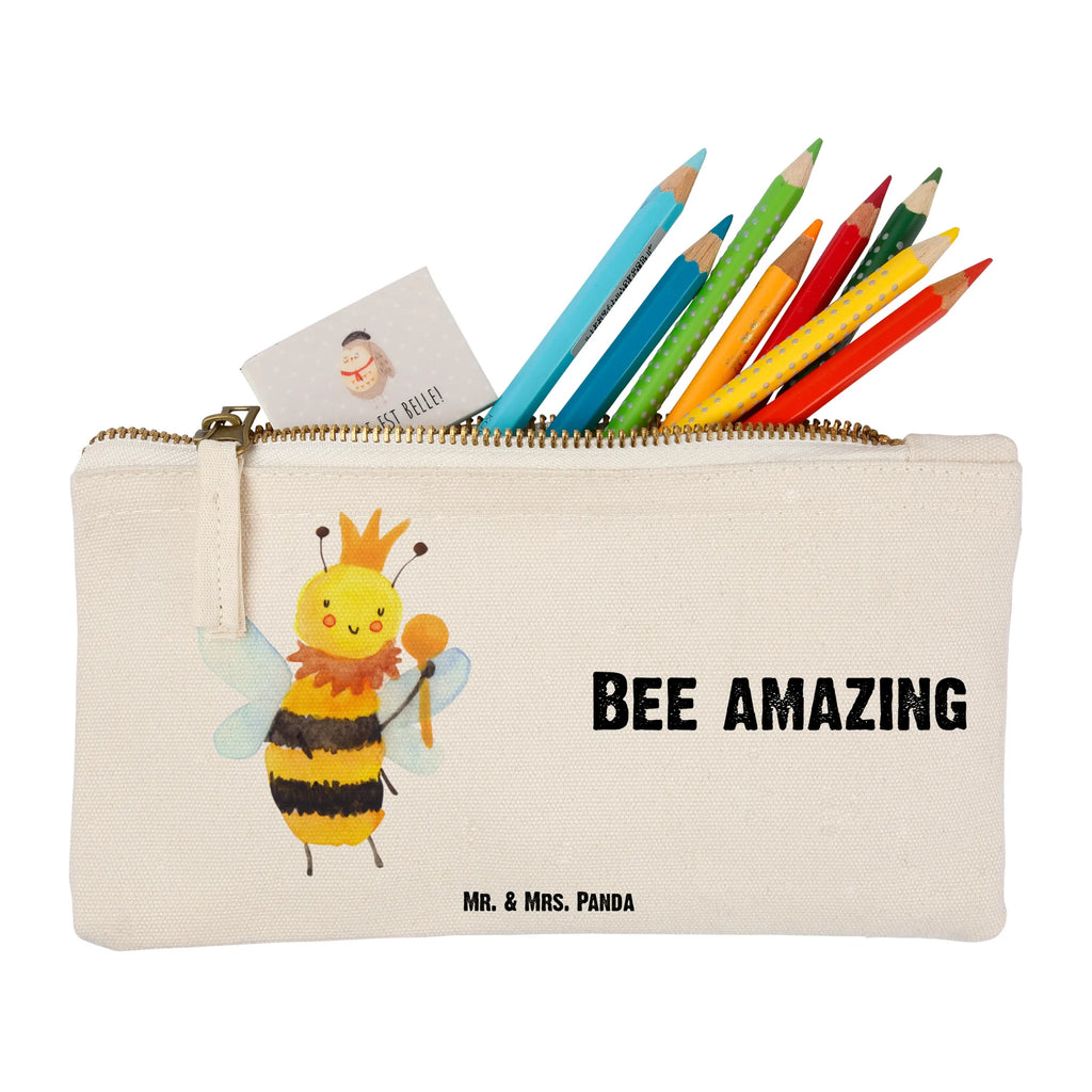 Make-up bag bee king Federmappe, Waschtasche, Etui, Kulturbeutel, aufbewahrungsbeutel, aufbewahrungstasche, pencil case, Schminkbeutel, Stiftemäppchen, Kosmetikbeutel, kosmetiktäschchen, Schlampermäppchen, pinsel tasche, Kulturtasche, toiletry bag, beauty case, Schminktäschchen, Waschbeutel, utensilientasche, Kosmetiktasche, beauty tasche, Schminktasche, Mäppchen, Biene, Hummel, Wespe