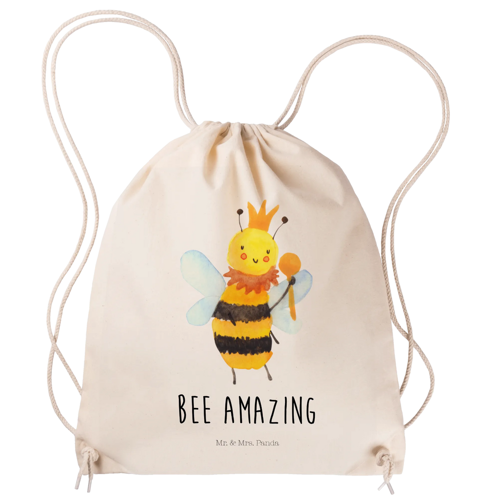 Drawstring bag bee king jute bag, bag, carrier bag, sports bag, gym bag, hipster, Bee, wasp, bumblebee