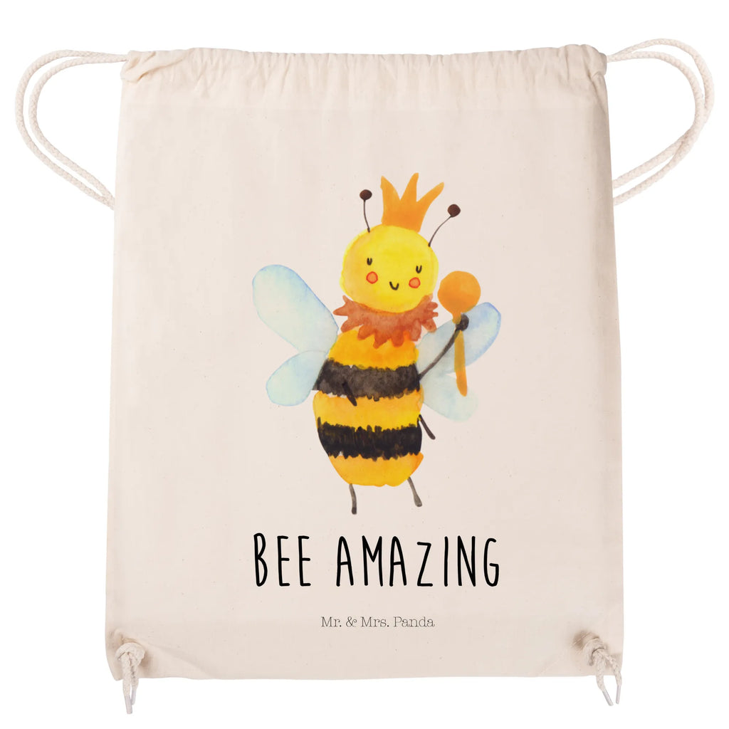 Drawstring bag bee king jute bag, bag, carrier bag, sports bag, gym bag, hipster, Bee, wasp, bumblebee