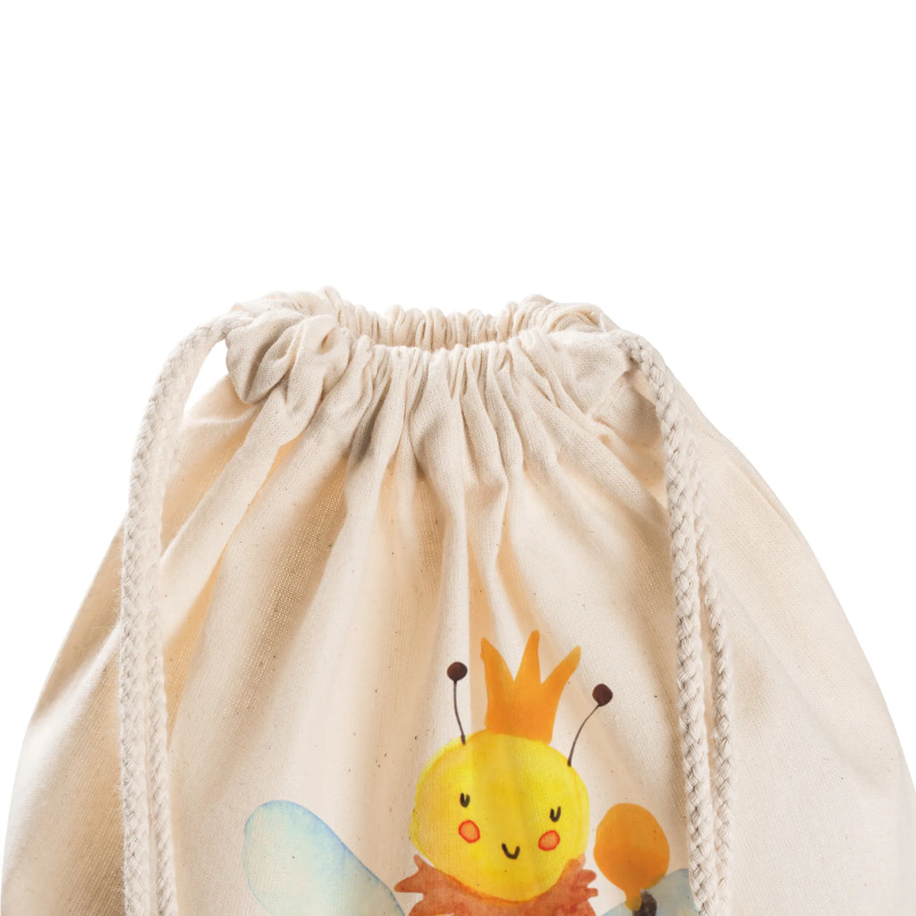 Drawstring bag bee king jute bag, bag, carrier bag, sports bag, gym bag, hipster, Bee, wasp, bumblebee