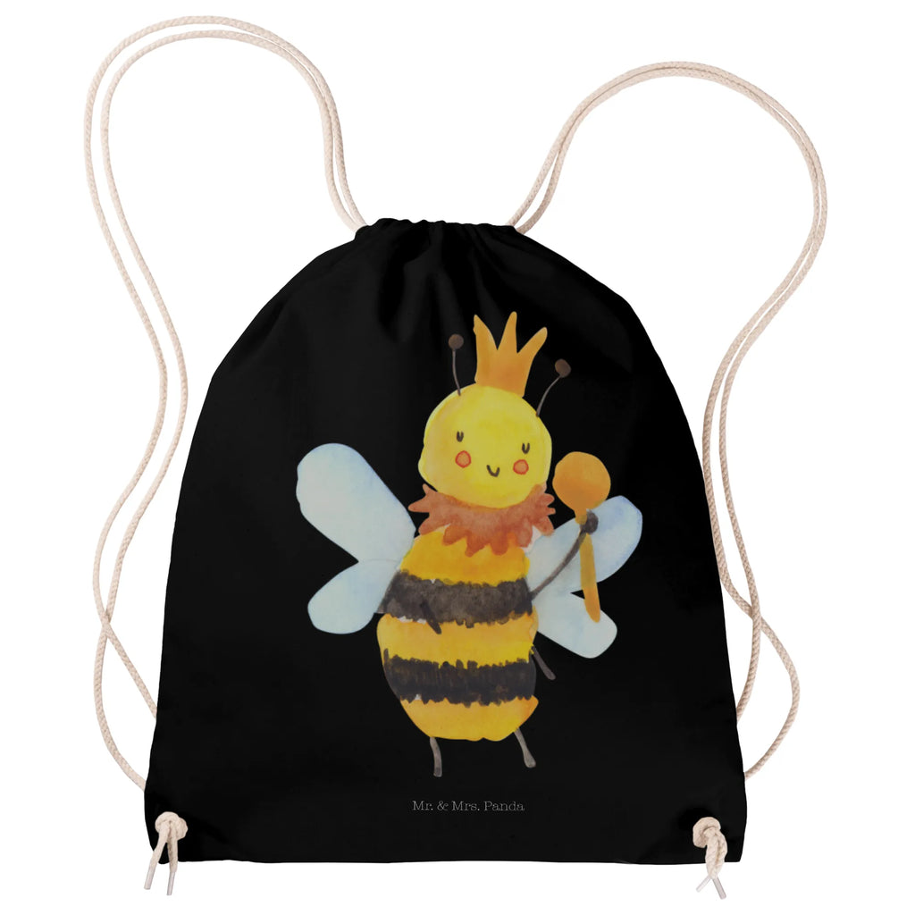Drawstring bag bee king jute bag, bag, carrier bag, sports bag, gym bag, hipster, Bee, wasp, bumblebee