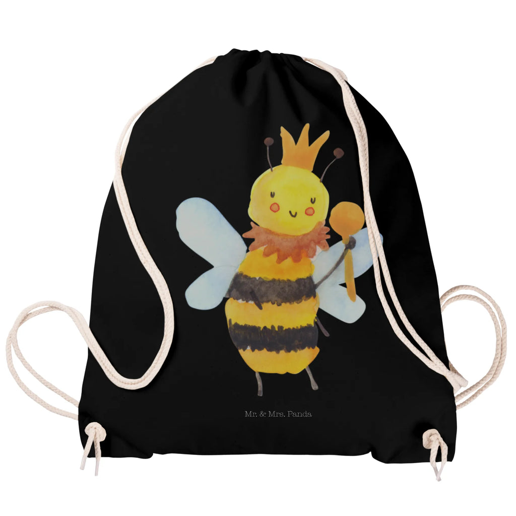 Drawstring bag bee king jute bag, bag, carrier bag, sports bag, gym bag, hipster, Bee, wasp, bumblebee