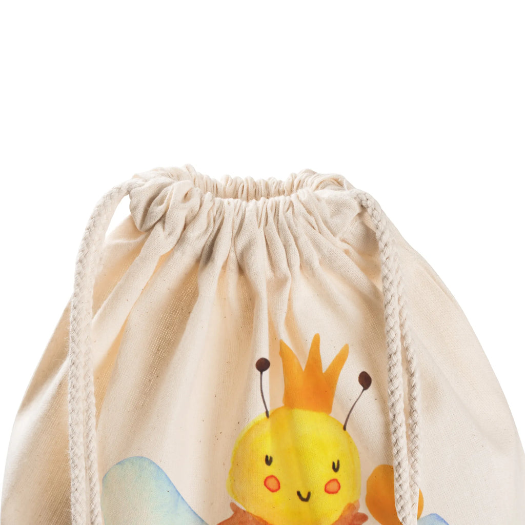 Drawstring bag bee king jute bag, bag, carrier bag, sports bag, gym bag, hipster, Bee, wasp, bumblebee