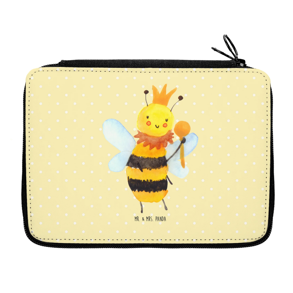 Leather folder bee king Einschulung, Bestückte Federmappe, Stifterolle, Federmappe, Kind, Motiv, Geschenk, Grundschule, Schülerin, Stiftetasche, Federmäppchen bedruckt, Schüler, Schule, Büro Stifte Etui, Kinder Federmappe, Federmappe Einschulung, Federmäppchen, Stifte Etui, Biene, Wespe, Hummel