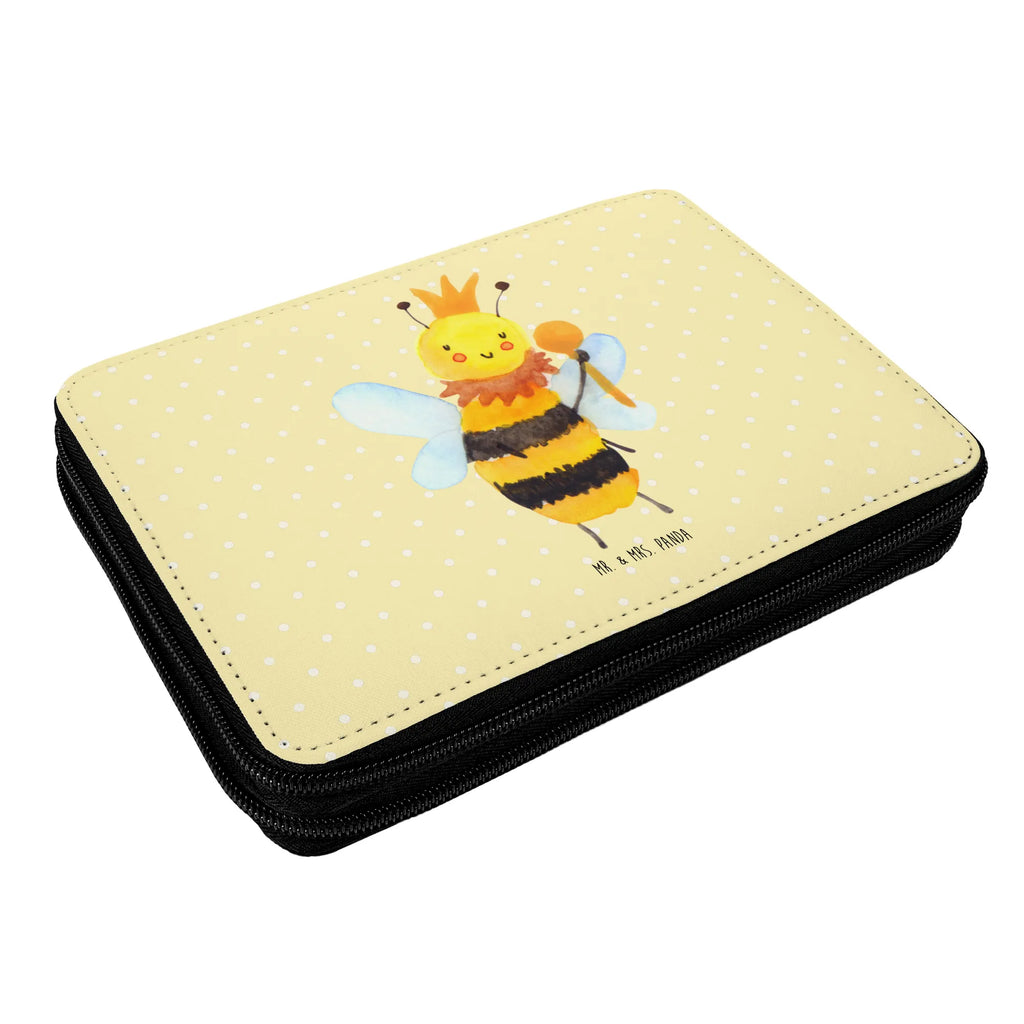 Leather folder bee king Einschulung, Bestückte Federmappe, Stifterolle, Federmappe, Kind, Motiv, Geschenk, Grundschule, Schülerin, Stiftetasche, Federmäppchen bedruckt, Schüler, Schule, Büro Stifte Etui, Kinder Federmappe, Federmappe Einschulung, Federmäppchen, Stifte Etui, Biene, Wespe, Hummel