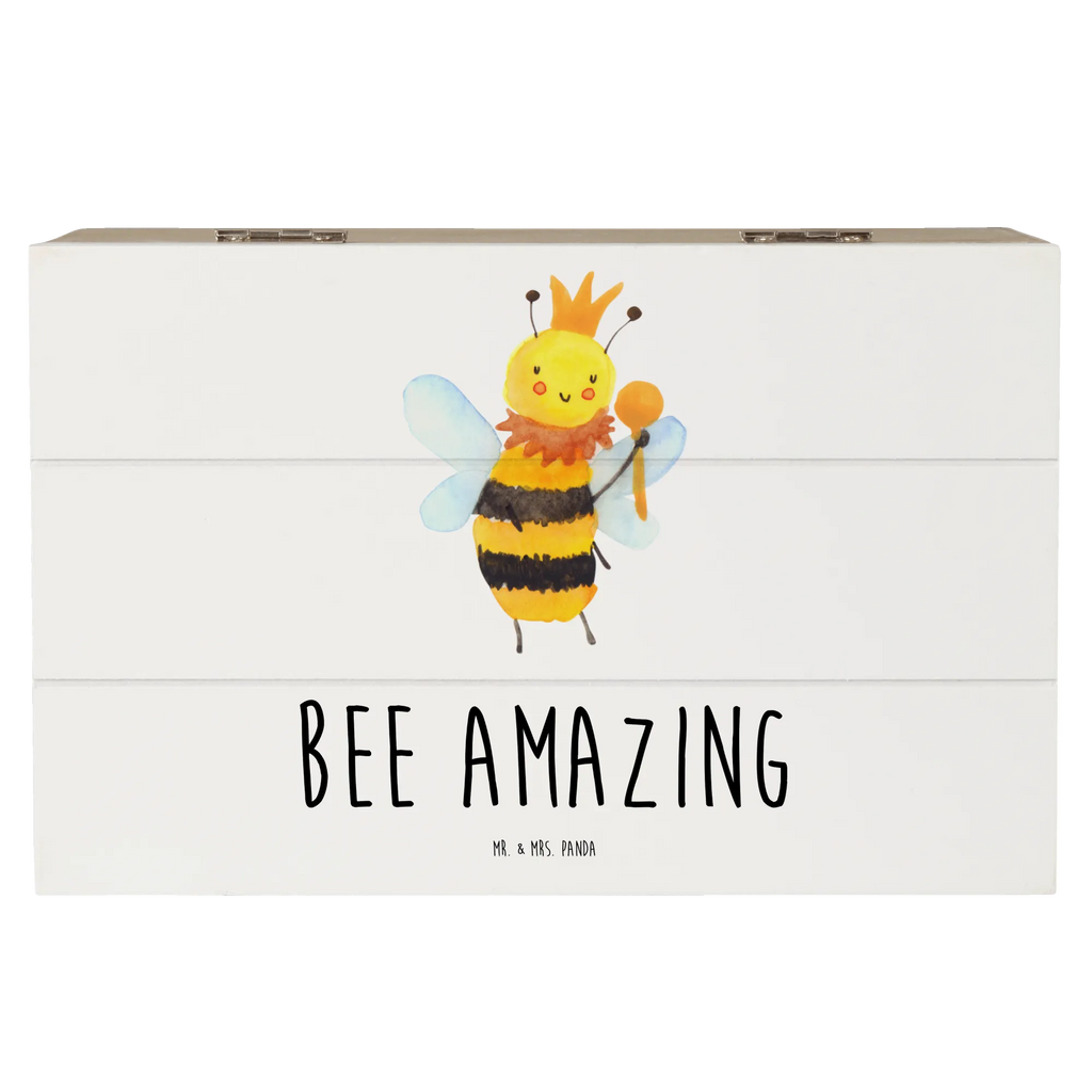 Holzkiste Biene König Erinnerungsbox, Geschenkdose, Aufbewahrungsbox, XXL, Dekokiste, Geschenkbox, Truhe, Schatulle, Holzkiste, Kiste, Erinnerungskiste, Schatzkiste, Biene, Wespe, Hummel