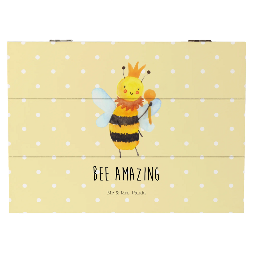 Holzkiste Biene König Erinnerungsbox, Geschenkdose, Aufbewahrungsbox, XXL, Dekokiste, Geschenkbox, Truhe, Schatulle, Holzkiste, Kiste, Erinnerungskiste, Schatzkiste, Biene, Wespe, Hummel