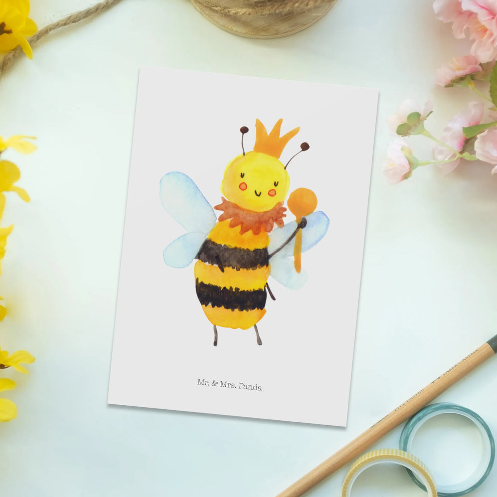 Postkarte Biene König spruchkarte, Designkarte, Ansichtskarten, Motivkarte, Fotokarte, einzelkarte, Grußkarte, Ansichtskarte, Kunstkarten, kunstkarte, Postkarte, Postkarten, bildkarte, Wespe, Biene, Hummel