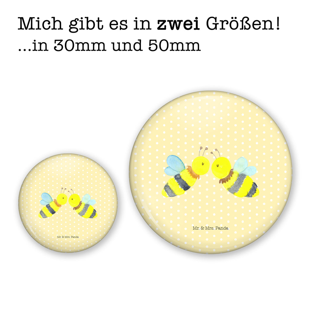 Button Biene Liebe 50mm Button, Button, Pin, Anstecknadel, Biene, Wespe, Hummel