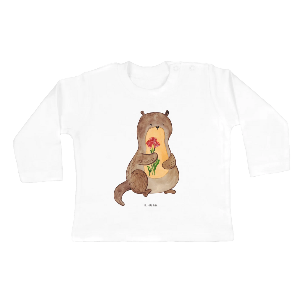 Baby long-sleeve otter Bunch of flowers Bio, Kleidung, Langarm, Baby Shower, Otter, Seeotter, Fischotter, Otter Seeotter See Otter