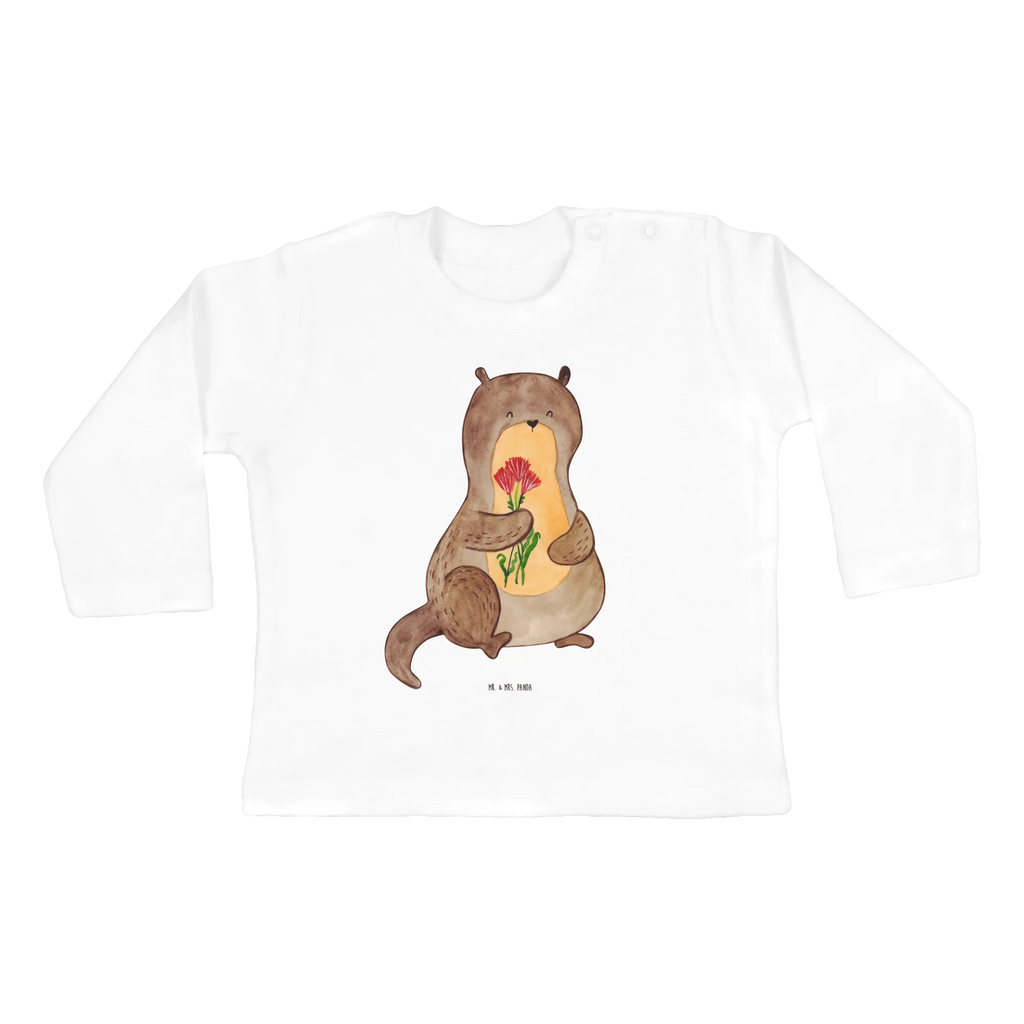Baby long-sleeve otter Bunch of flowers Bio, Kleidung, Langarm, Baby Shower, Otter, Seeotter, Fischotter, Otter Seeotter See Otter