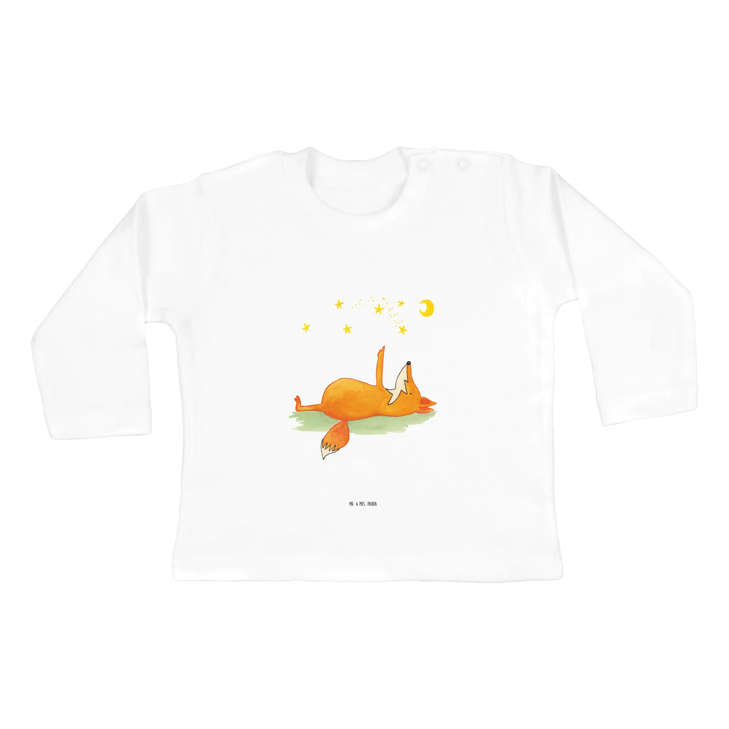 Baby Longsleeve Fuchs Sterne Bio, Mädchen, Kleidung, Langarm, Jungen, Baby, Fuchs, Spruch positiv, Romantik, Always Look on the Bright Side of Life, Spruch schön, Füchse, tröstende Worte